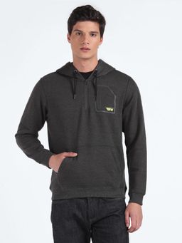 Flying Machine - Heathered Hooded Sweatshirt