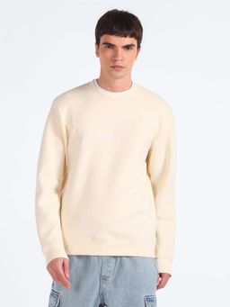 Flying Machine - Tonal Logo Crew Neck Sweatshirt