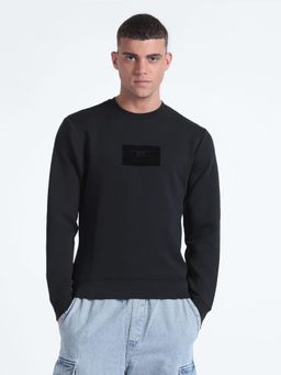Flying Machine - Crew Neck Solid Sweatshirt