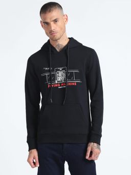 Flying Machine - Graphic Print Hooded Sweatshirt