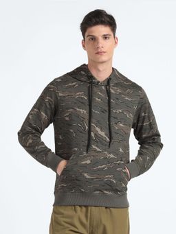 Flying Machine - Printed Hooded Sweatshirt