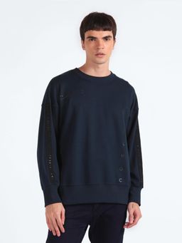 Flying Machine - Crew Neck Brand Tape Sweatshirt