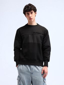 Flying Machine - Solid Relaxed Fit Sweatshirt
