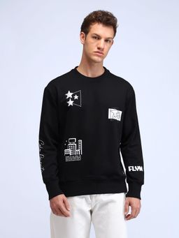Flying Machine - Graphic Printed Relaxed Fit Sweatshirt