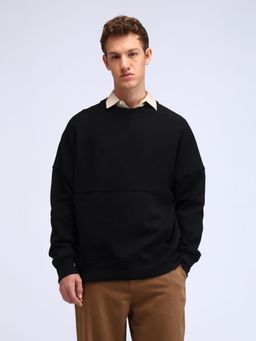 Flying Machine - Solid Oversized Fit Sweatshirt