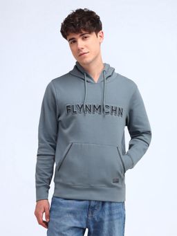 Flying Machine - Regular Fit Blue Sweatshirt