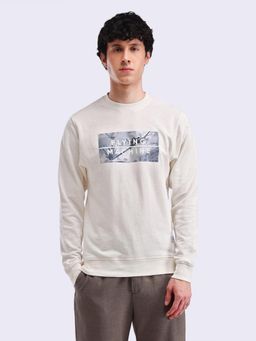 Flying Machine - Crew Neck Brand Print Sweatshirt