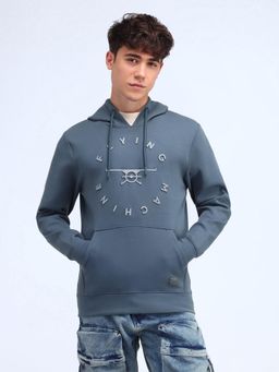 Flying Machine - Regular Fit Blue Sweatshirt