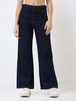 Spykar - Blue Women Wide Leg High Rise Casual Jeans