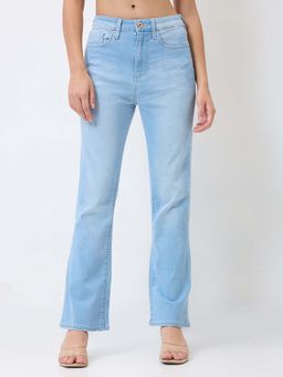 Spykar - Blue Women Boot Cut Fit High Rise Casual Jeans