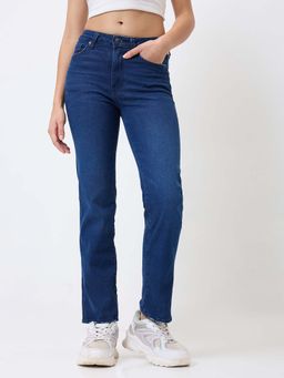 Spykar - Blue Women Slim Fit Mid Rise Casual Jeans