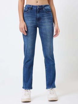 Spykar - Blue Women Slim Fit Mid Rise Casual Jeans