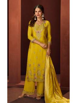 Autumnlane - Haniya Amber Full Work Kurta And Pant With Dupatta