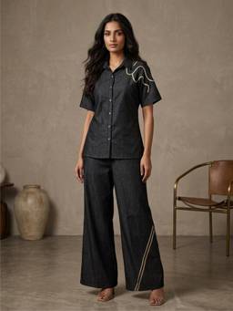 Autumnlane - Prisha Asphalt Denim Co-Ord Set