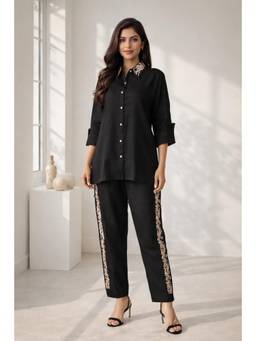 Autumnlane - Oorvi Onyx Embroidered Co-Ord Set