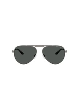 ARMANI EXCHANGE - Unisex Uv Protected Grey Lens Pilot Sunglasses -0Ax2060S60038758 (58)