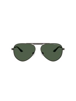 ARMANI EXCHANGE - Unisex Uv Protected Green Lens Pilot Sunglasses -0Ax2060S61337158 (58)