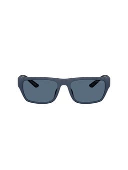 EMPORIO ARMANI - Men Uv Protected Blue Lens Rectangle Sunglasses -0Ea4267U61858057 (57)
