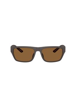 EMPORIO ARMANI - Men Uv Protected Brown Lens Rectangle Sunglasses -0Ea4267U61867357 (57)