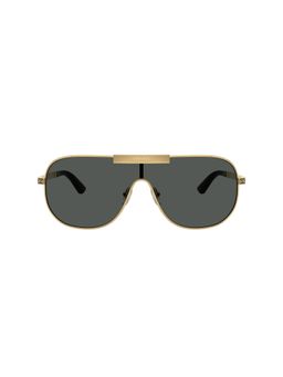 VERSACE - Men Uv Protected Grey Lens Irregular Sunglasses -0Ve229310028740 (140)