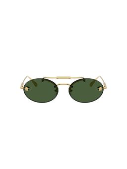 VERSACE - Women Uv Protected Green Lens Oval Sunglasses -0Ve229510027156 (56)