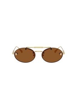 VERSACE - Women Uv Protected Brown Lens Oval Sunglasses -0Ve229510027356 (56)