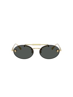 VERSACE - Women Uv Protected Grey Lens Oval Sunglasses -0Ve229510028756 (56)