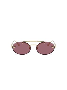 VERSACE - Women Uv Protected Violet Lens Oval Sunglasses -0Ve229512521A56 (56)