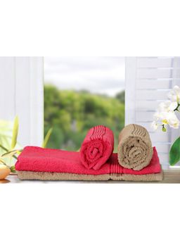 KOPA - Quick Dry 100% Cotton Soft Terry Towel -4Pc Hand Towel D'Ross Solid-Multi