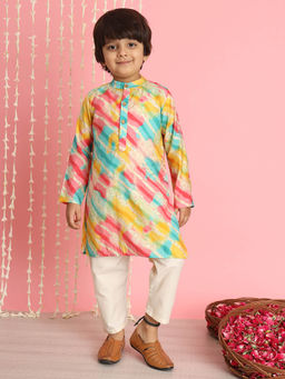 Readiprint - Multicolor Printed Kurta and Pyjama (Set of 2)