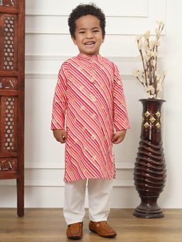Readiprint - Pink Printed Kurta and Pyjama (Set of 2)