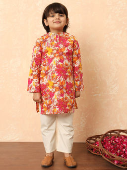 Readiprint - Pink Printed Kurta and Pyjama (Set of 2)