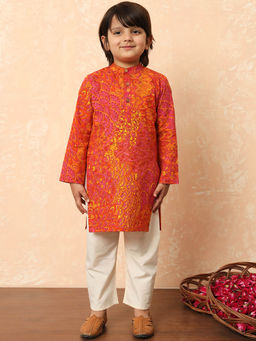 Readiprint - Pink Printed Kurta and Pyjama (Set of 2)