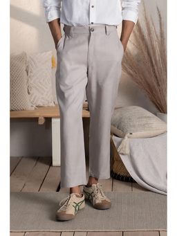 CANOOPI - Grey Pebbled Solid Glaze Pant