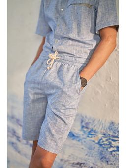 CANOOPI - Blue Cedar Elasticated Shorts