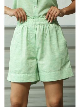 CANOOPI - Green Oasis Textured Shorts