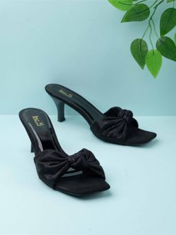 Inc.5 - Womens Black Party Wear Solid Square Heels