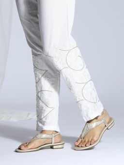 Inc.5 - Womens Gold Casual Solid Round Toe Heels