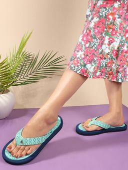 Carlton London - Green Eva Casual Women Flipflops