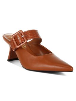 London Rag - Slim Block Heel Mule Heels