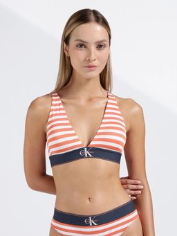 Calvin Klein - Three Fourth Coverage Lightly Padded Non-Wired Bra - Orange