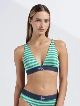 Calvin Klein - Three Fourth Coverage Lightly Padded Non-Wired Bra - Green