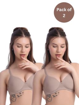 bodyline - Andie Polyamide T-Shirt Bra - Nude (Pack of 2)
