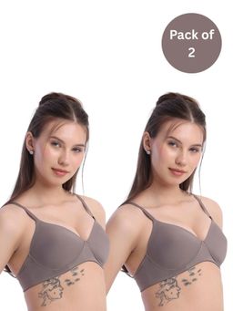 bodyline - Andie Polyamide T-Shirt Bra - Taupe (Pack of 2)