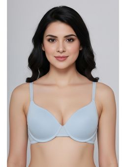 Zivame - Padded Plunge Wired Medium Coverage T-shirt Bra - Ice Water