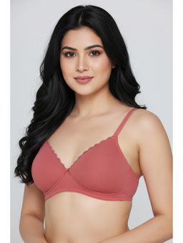 Zivame - Padded Non Wired Medium Coverage T-shirt Bra - Faded Rose