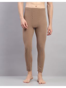 Rock.it - Beige Men Skinny Fit Solid Thermal Pant
