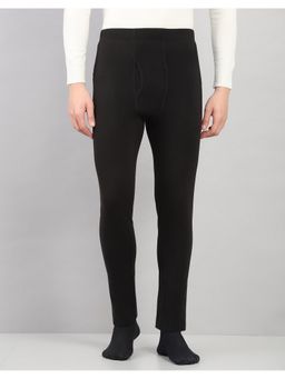 Rock.it - Black Men Skinny Fit Solid Thermal Pant