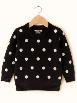 Kuchipoo - Black Polka Dots Sweatshirt
