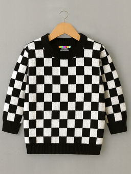 Kuchipoo - Black Checks Sweatshirt